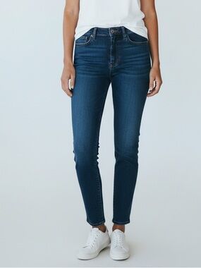 J. Crew Women’s Toothpick High Rise Skinny Dark Blue Jeans